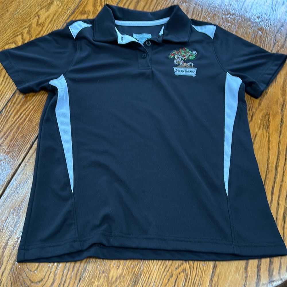 Augusta Sportswear Co Avenger ladies polo shirt.  Mean Beans logo. Size Small.